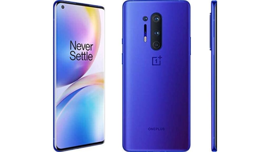 Latest Best Smartphones oneplus 8 pro ultramarine blue
